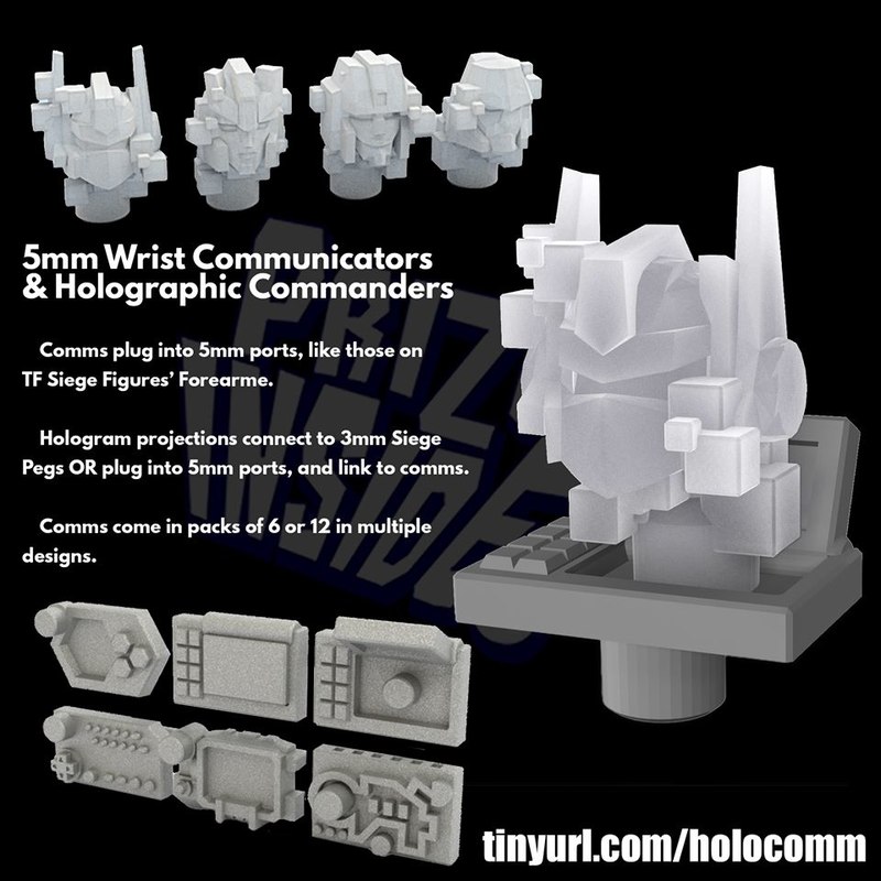 Prize Inside 3D Kits Add Wrist Communicators and Holographic Commanders to 5mm Figs