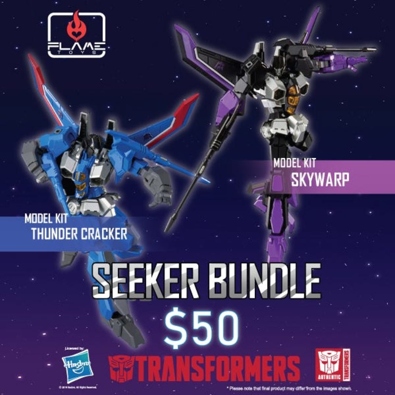 Flame Toys Seeker Bundle Thundercracker and Skywarp For Only $50!