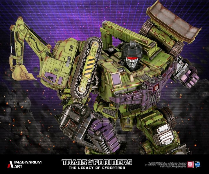 Transformers: Legacy Of Cybertron Devastator Imaginarium Art Full Color Statue Images 