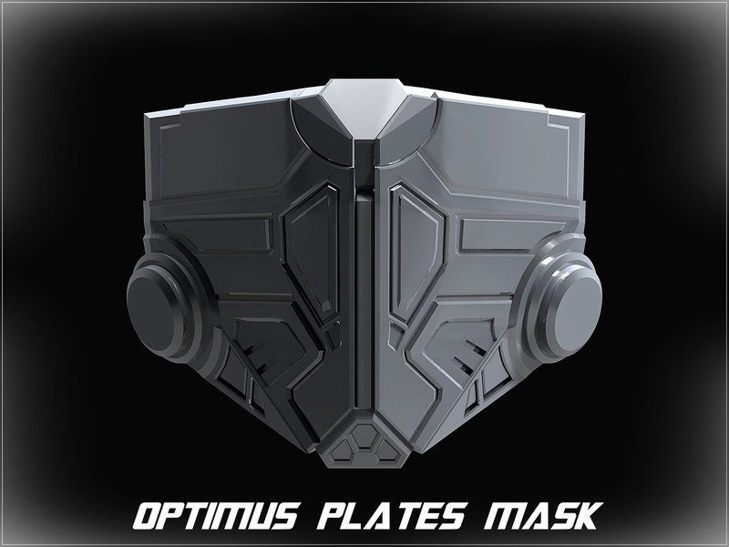 Bumblebee Movie Optimus Prime Plates Mask - FREE 3D Files to Make Your Own