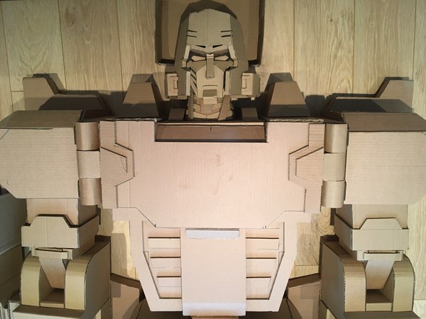 GIANT Thrilling 30 Megatron Custom Made of Cardboard by Steve Cook