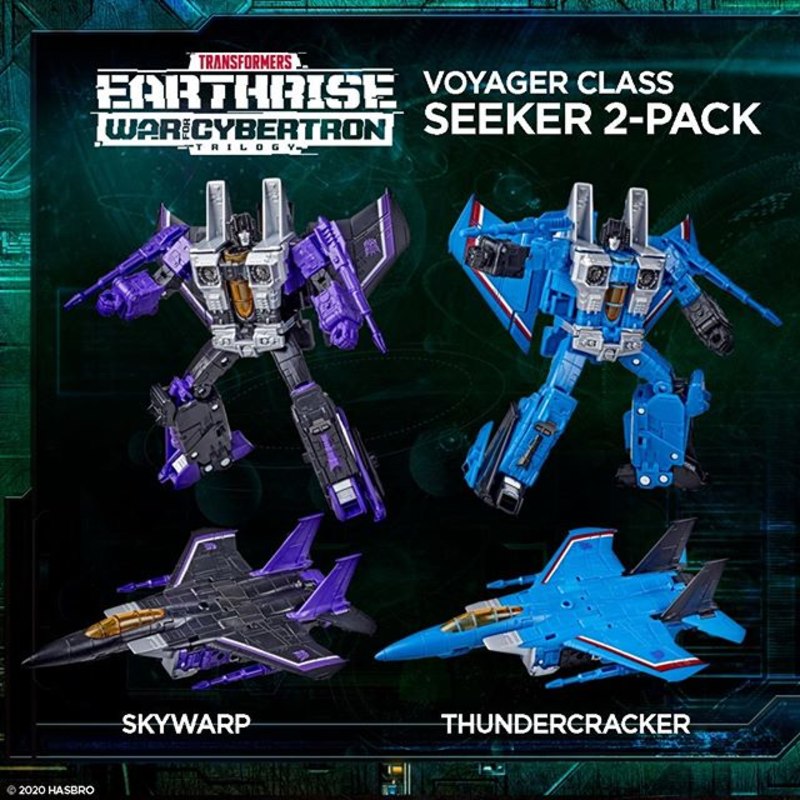 Takara Tomy Transformers Earthrise Wfc Skywarp Thundercracker 2 Pack Transformers Robots Action Figures