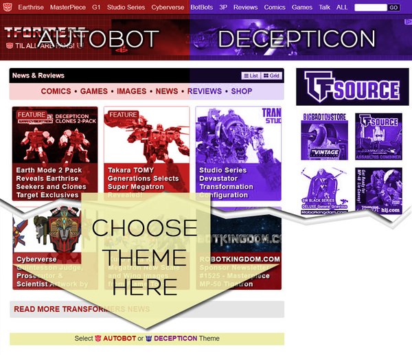 FAN POLL - Are You Autobot or Decepticon? Try Our New Decepticon Theme!