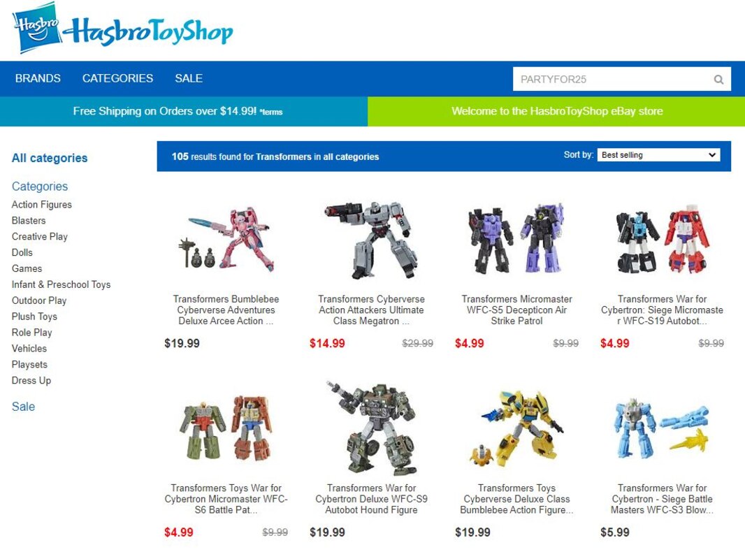 hasbro toy shop ebay