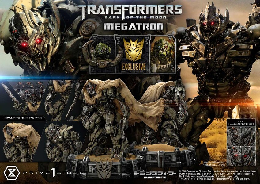 Prime 1 Studio Museum Masterline Transformers Dark Side Moon Megatron Revealed