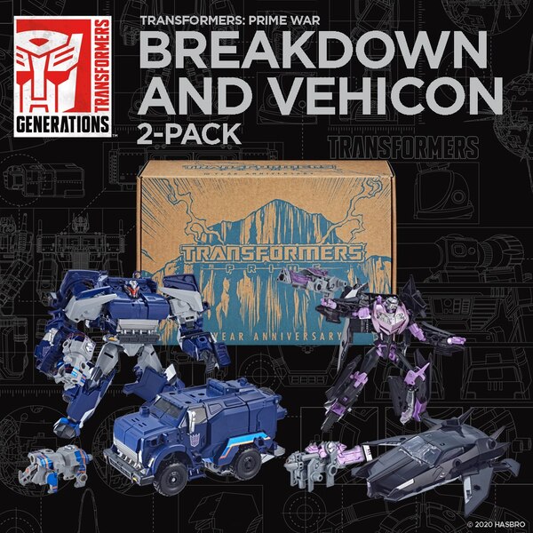 Transformers Prime 10th Anniversary Official Images - Breakdown & Vehicon, Hades Megatron 