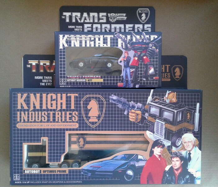 Transformers G1 Knight Rider KITT and Optimus Prime Custom Set