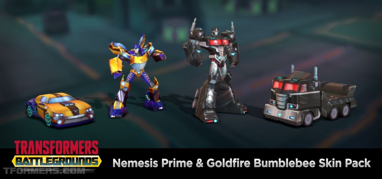 Transformers: Battlegrounds Pre-Order Now: Bonus CUBE, Nemesis Prime, Goldfire Bumblebee!
