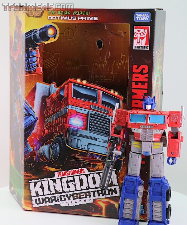 Transformers WFC Kingdom Optimus Prime Leader Class In-Hand Review and Images