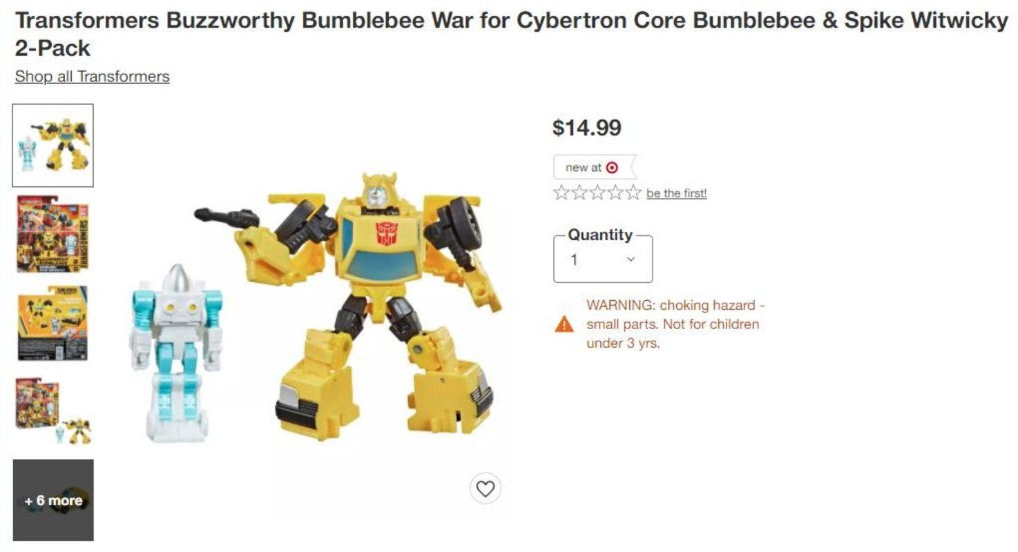 Transformers Buzzworthy Bumblebee & Spike Witwicky 2-Pack 