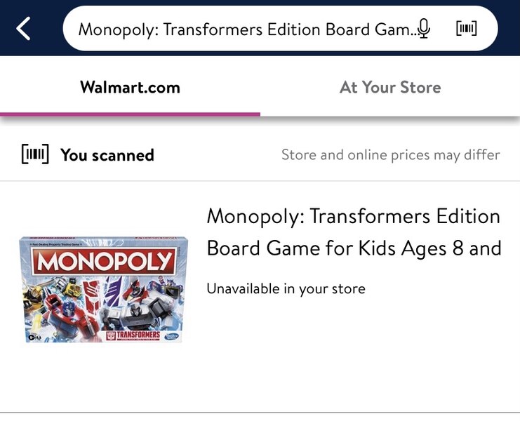 Monopoly: Transformers Edition Box Image and Product Listing