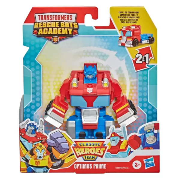 Transformers Rescue Bots Academy Classic Heroes Team Optimus Prime and Bumblebee