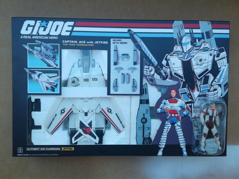 Transformers G1 x G.I. Joe Skystriker Jetfire with Ace Custom Set