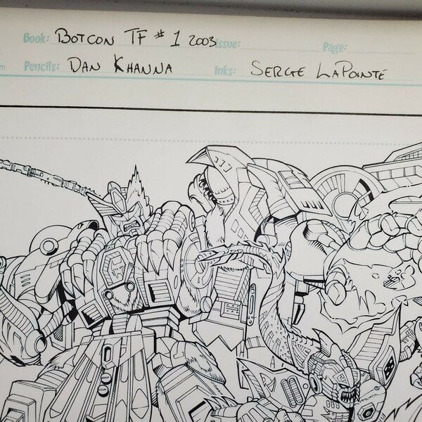 BotCon 2003 Transformers Universe Original Comic Art by Dan Kahanna 