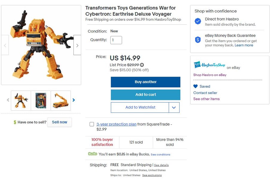 Scalper Buster - Transformers Voyager Earthrise Grapple On Sale