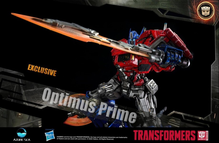 Azure Sea Studio Transformers Optimus Prime Statue New Official Images