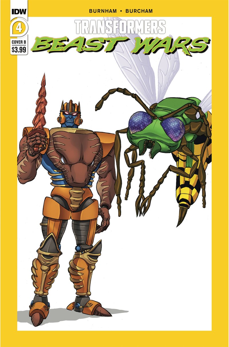 Transformers Beast Wars #4 Cover B Dan Schoening - Dinobot & Waspinator!