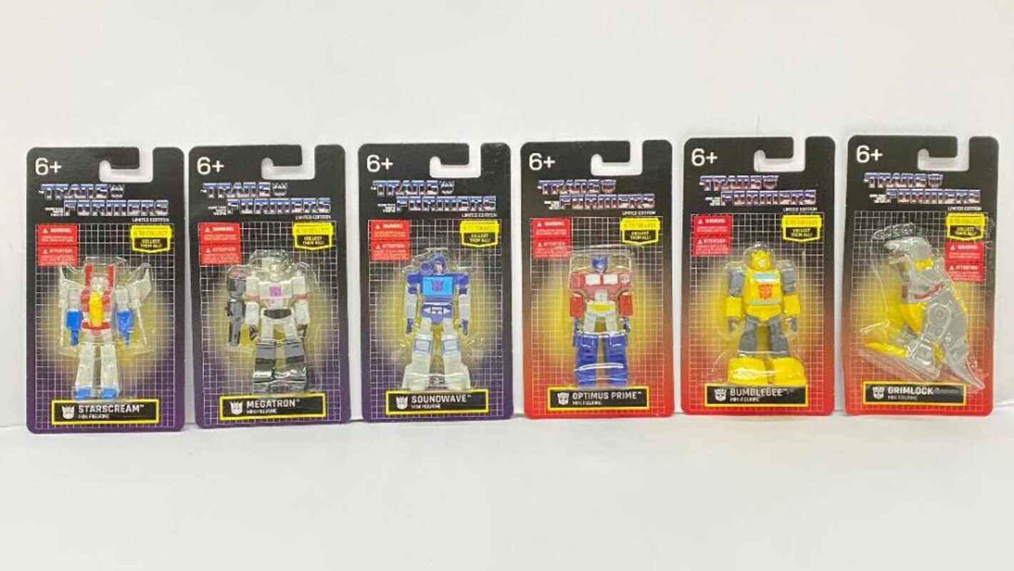 Transformers Mini Figures Prexio Lot of 6 Complete set Series 1 Sealed 