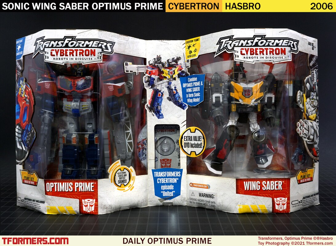 Daily Prime - Cybertron United Sonic Wing Saber Optimus Prime Set