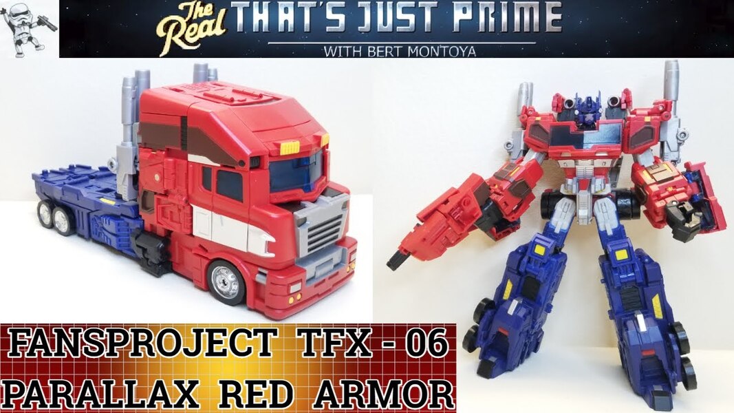 FansProject TFX 06 Parallax Red Armor for Classics Optimus Prime Review! 