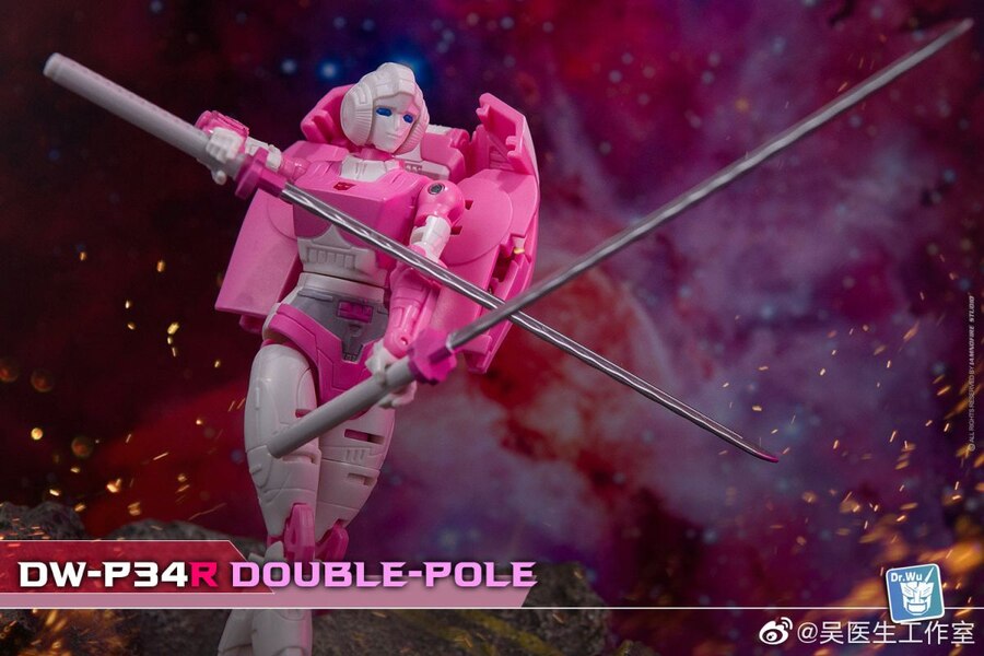 Dr Wu DW-P34R Double Pole WFC Arcee Katana Swords Upgrade Kit