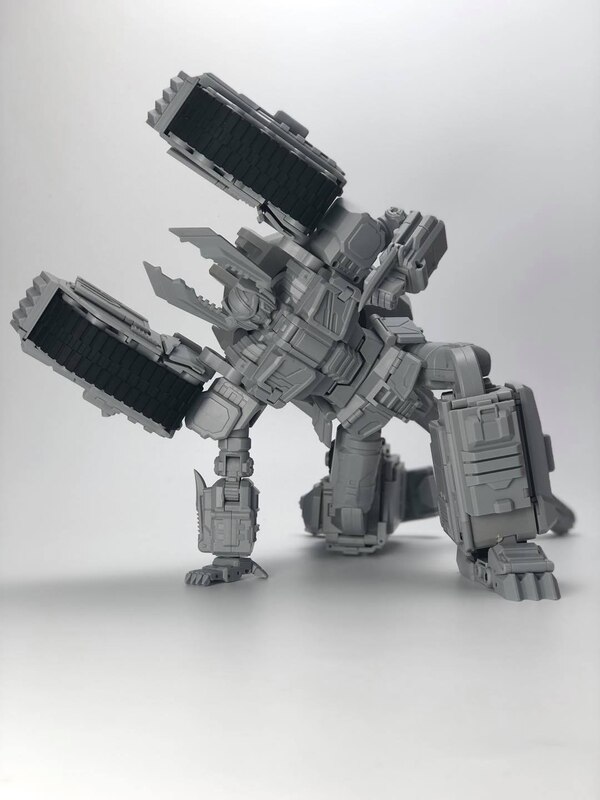 Fans Toys MB-17 MEG-TYRANNO Robot Mode Test Shot Images - He's HUGE!