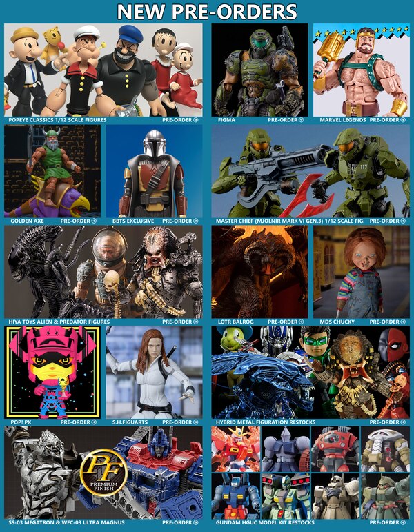  BBTS News: Popeye, Doom, Halo, Marvel Legends, Mandalorian, Alien, Predator, LOTR, Transformers, TMNT & More!