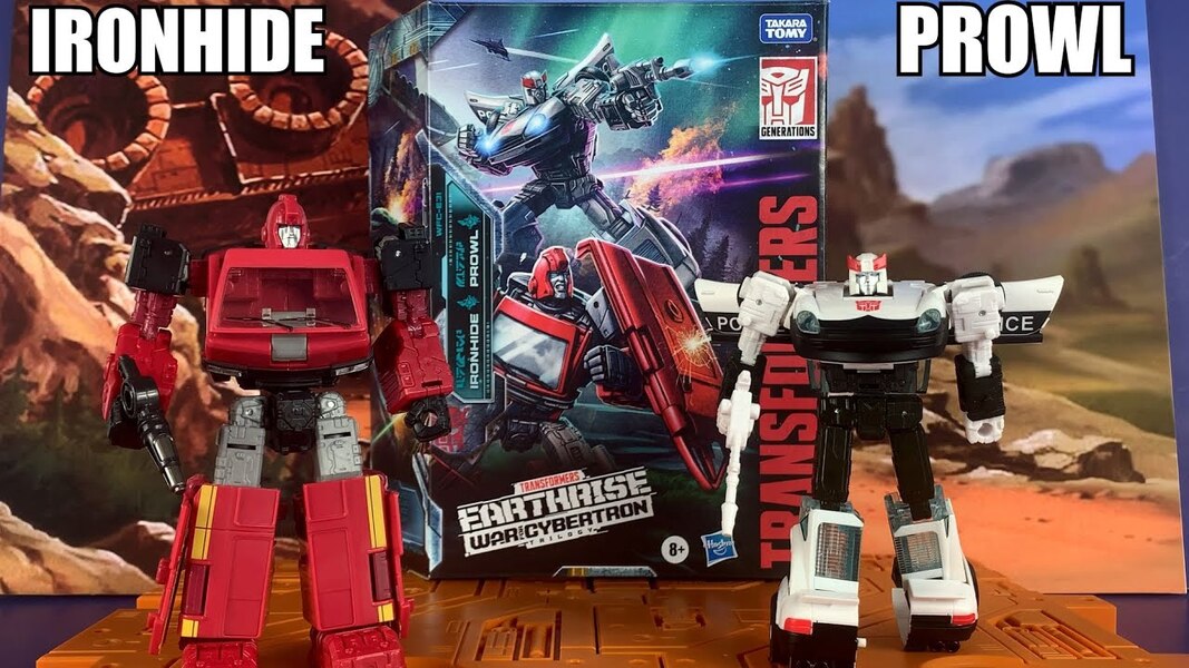 Earthrise Amazon Exclusive Ironhide and Prowl Unboxing and Review