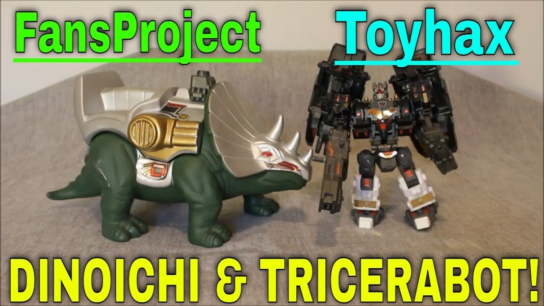 Toyhaxed FansProject Saurus Ryu-Oh Dinoichi (Kakuryu/Slog) and Tricerabot Shell