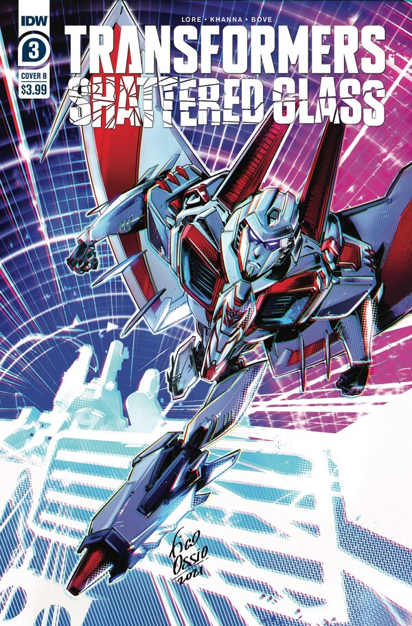 Transformers: Shattered Glass Issue No #3 - Covers by Alex Milne, Fico Ossio, Sara Pitre-Durocher