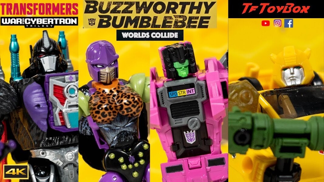 Transformers Buzzworthy Bumblebee Worlds Collide Review by tftoybox