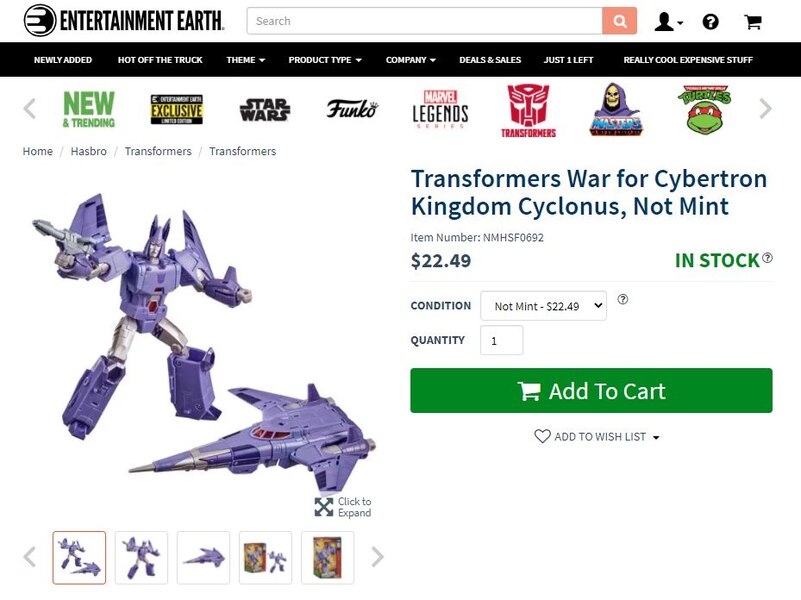 Scalper Buster - Transformers Kingdom Cyclonus Voyager Only $22