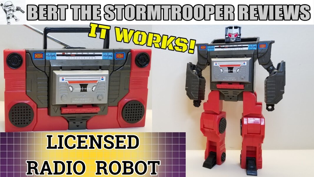 G1 Transformers LICENSED Working Robot Radio Review by Bert The Stormtrooper!