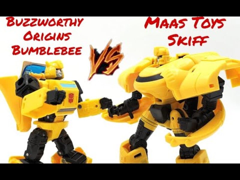 Buzzworthy Origins Bumblebee VS Maas Toys Skiff!