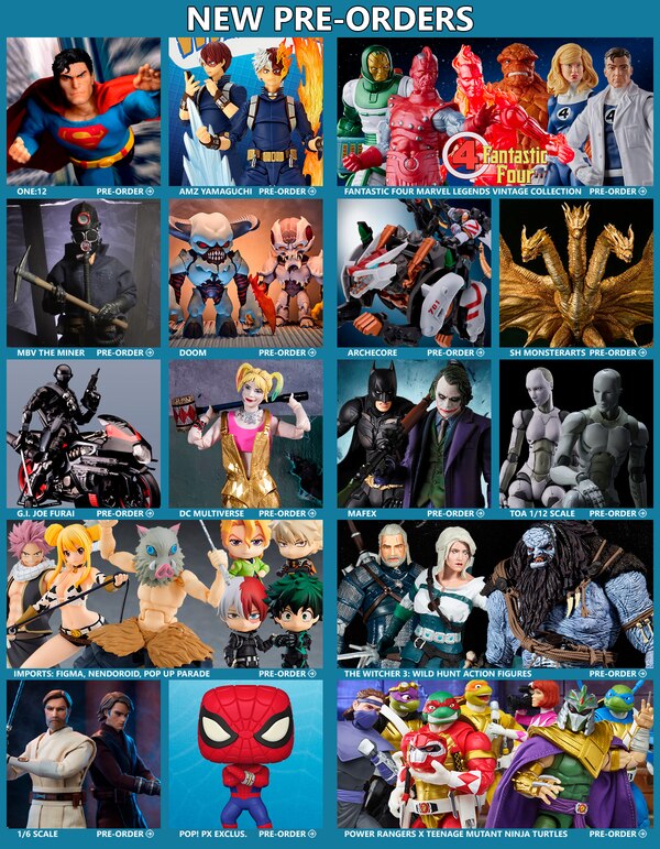 BBTS News: Superman, Fantastic Four, My Hero Academia, MAFEX, DC Multiverse, Spider-Man, Doom, Ghidorah, The Witcher, Demon Slay