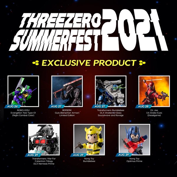 threezero SummerFest 2021 Nemesis Prime, Shattered Glass Soundwave, More!