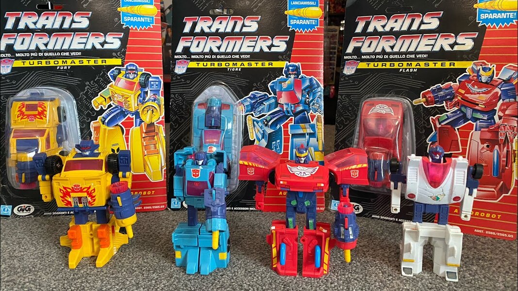 Transformers G1 Turbomasters Vintage Collection - Boss, Scorch, Flash, & Hurricane