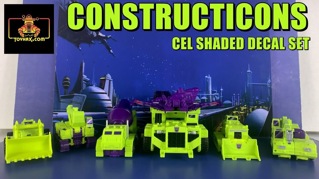 Toy Hax Combiner Wars Constructicons Cel Shaded Decal Set