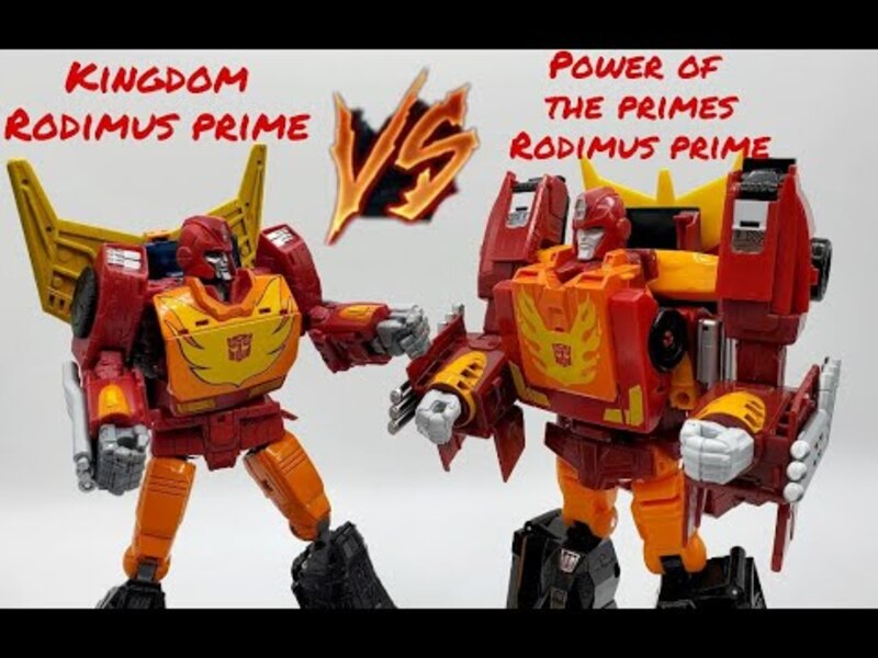 Kingdom Rodimus Prime VS POTP Rodimus Prime