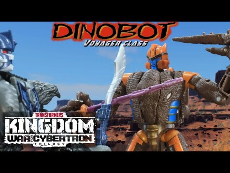 Lazy Eyebrow Stop Motion Review 127 - Kingdom Dinobot - BEAST WARS MONTH