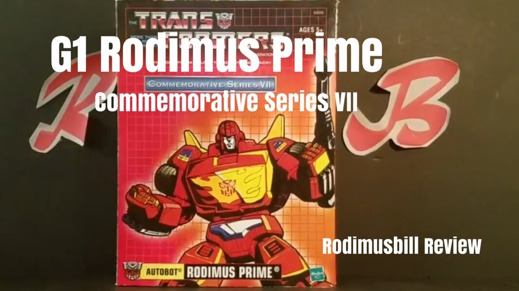 G1 RODIMUS PRIME Commemorative Series VII Transformers Unboxing and Review