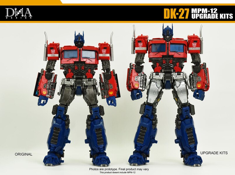 DNA Design DK-27 MasterPiece MPM-12 Optimus Prime Upgrade Kit Images