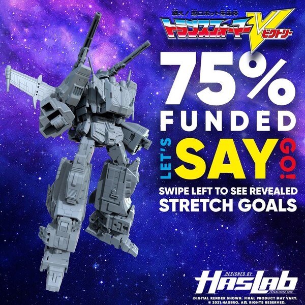 HasLab Victory Saber Officially Hits 75% Funded Mark - LET's SAY GO!