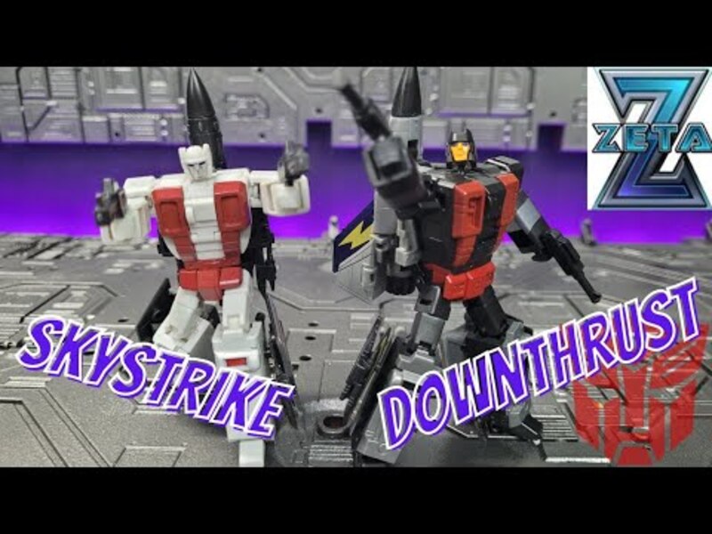 Skydive and Air Raid! Zeta toys Superitron Minis Downthrust and Skystrike