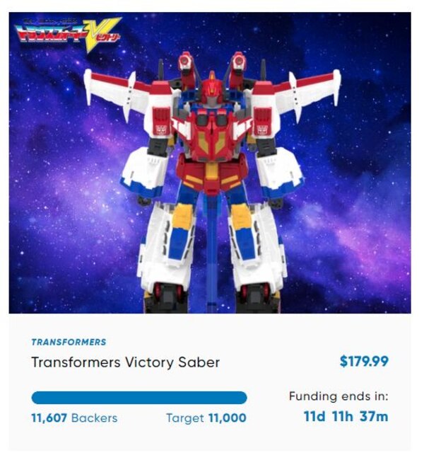 HasLab Transformers Victory Saber Funded - Let's Say GO!