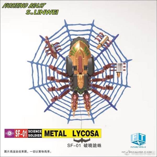 Future Toys-X SF-01 Metal Lycosa (MP TM Tarantulas) Color Images & Details