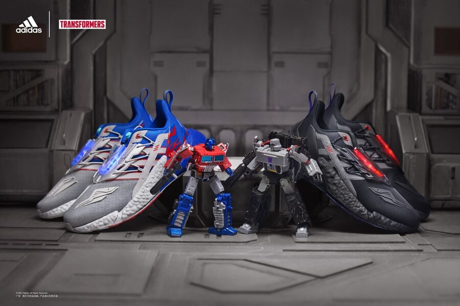 Transformers X Adidas Optimus Prime & Megatron Running Shoes Revealed