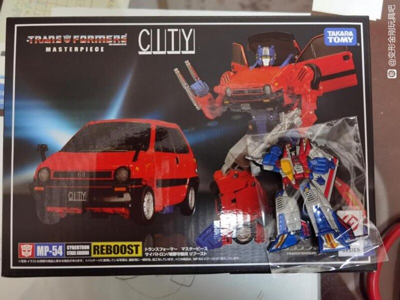 Transformers Masterpiece MP-54 Reboost In-Hand Box & Figure Images 