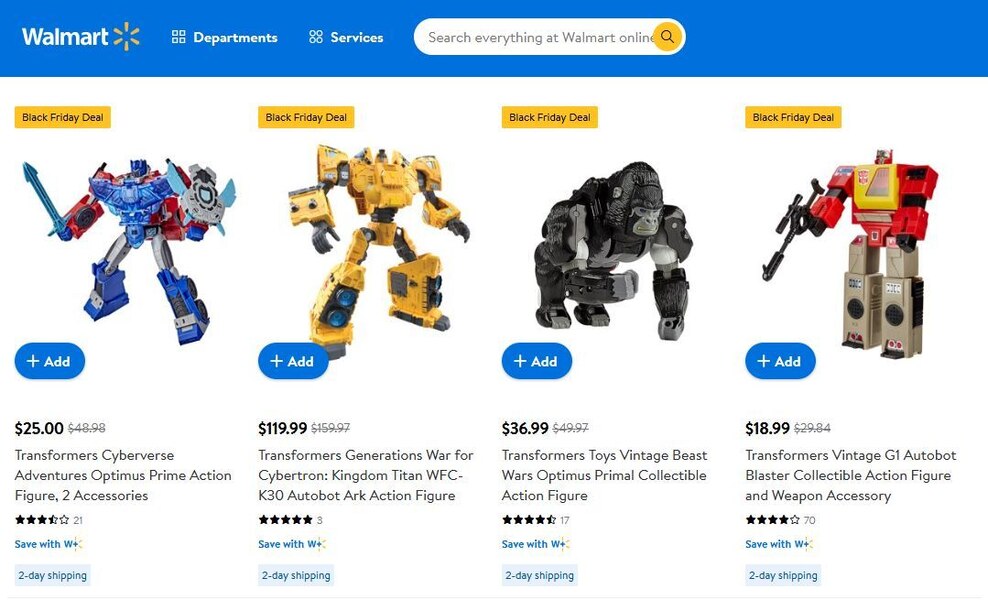 Walmart Transformers Black Friday Deals - Autobot Ark $120, G1 Blaster $19, More!