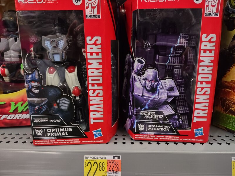 RED Optimus Primal and Reformatting Megatron Sighted at Walmart